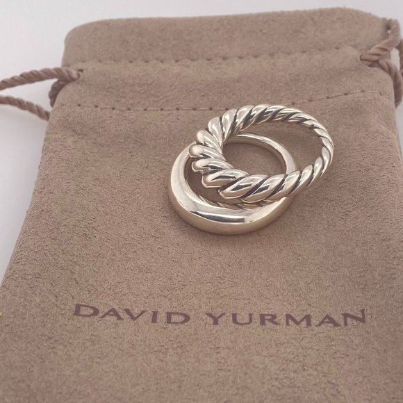 David Yurman Jewelry - David Yurman Pure Form Set of 2 Stack Rings in Sterling Silver Size 9US